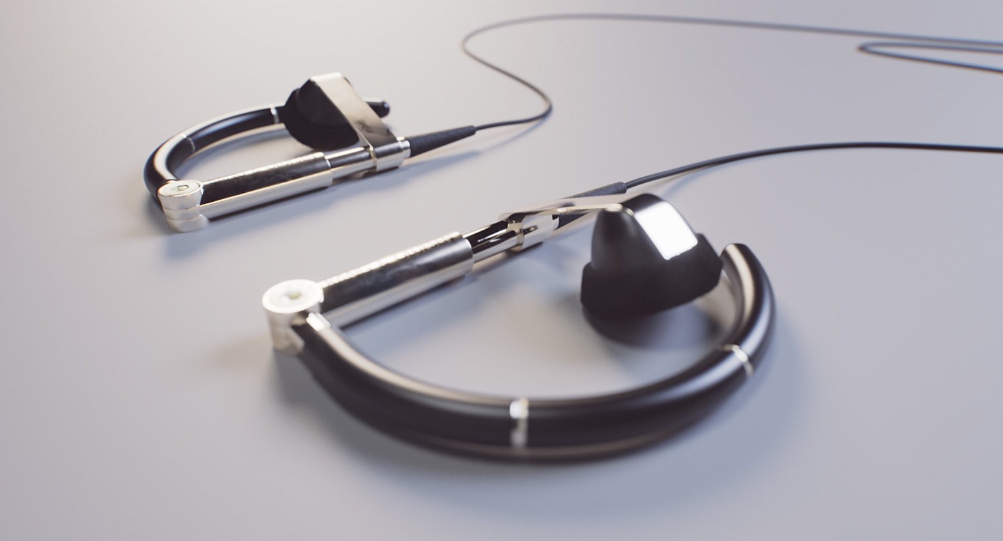 3D-Animation und Visualisierung der Bang & Olufsen A8 Kopfhörer